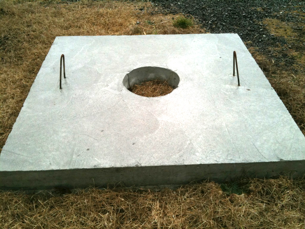 concrete water tank pad